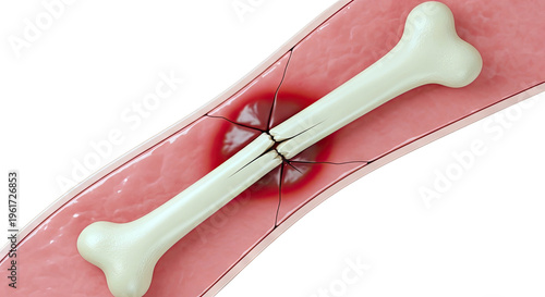 3D Illustration of a Bone Fracture