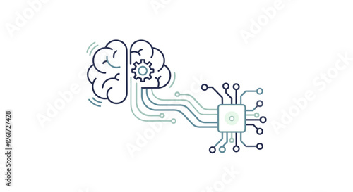 Artificial Intelligence Network Connection Brain Concept