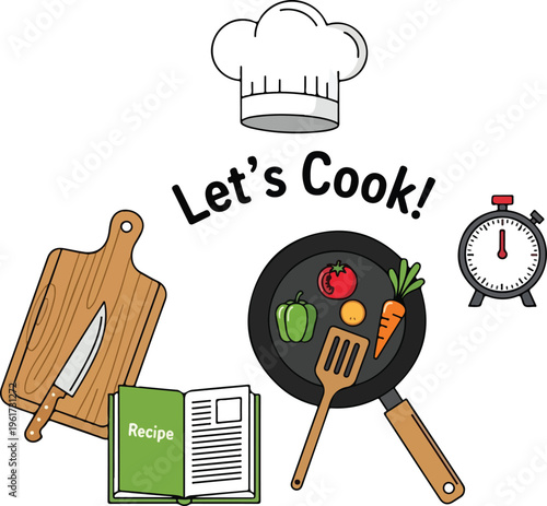 Let's Cook! A Culinary Adventure Delicious Recipes, Cooking Tools, and Kitchen Essentials
