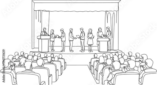 courtroom trial with judge and jury