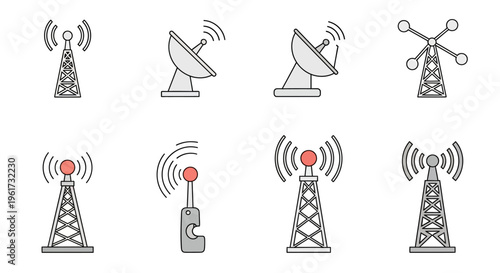 Cell phone tower communication antenna systems.