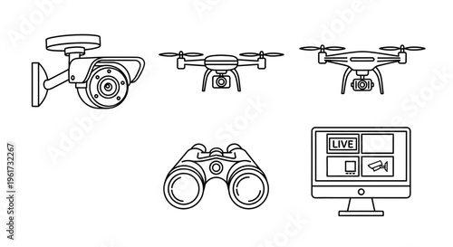 Drone and surveillance technology devices.