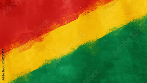 A vibrant abstract background featuring bold strokes of red, yellow, and green.