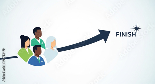 Diverse Team Achieving Goals - A Visual Representation of Success.