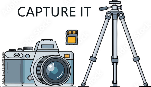 Capture It A Digital Camera and Tripod with SD Card - Essential Gear for Photography Enthusiasts