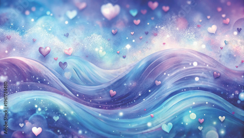 Pastel abstract background with soft wavy layers background 