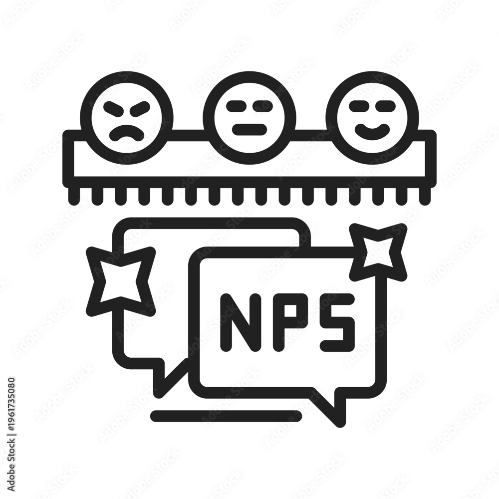 Fototapeta premium NPS Score Icon