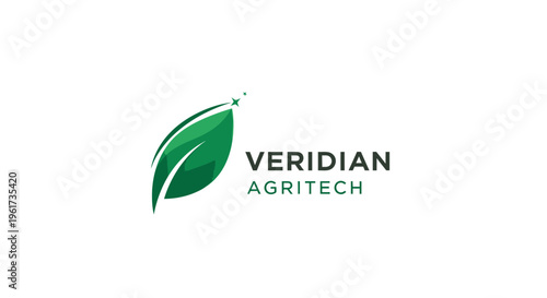 Sustainable Agriculture Technology Concept with Green Leaf