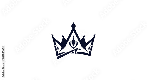 Elegant Crown Emblem Design - Royal Symbol for Branding and Identity