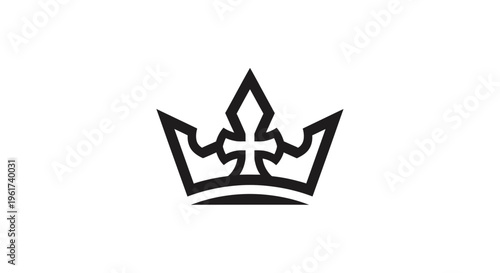 Elegant Crown Symbol - Regal Emblem of Authority and Leadership