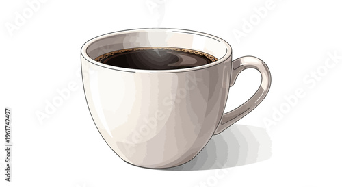 Steaming Hot Coffee Cup
