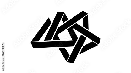 A vibrant and modern illustration of a mountain peak on transparent background