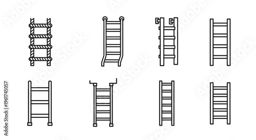 Collection of various ladder designs.