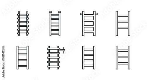 Variety of heated towel rail designs.