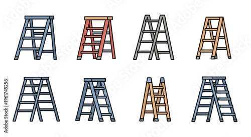 Collection of A Frame Step Ladders.
