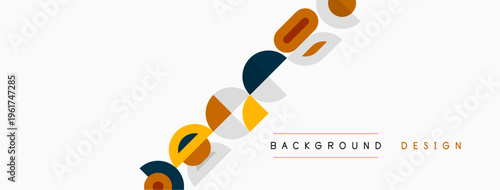 Abstract shapes, yellow, gray, navy. Diagonal composition creates dynamic visual interest. Minimalist design suitable for backgrounds.