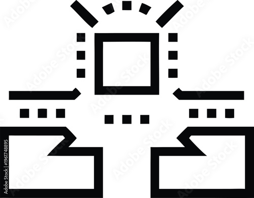 Central processing unit connecting to various components for data and information transfer
