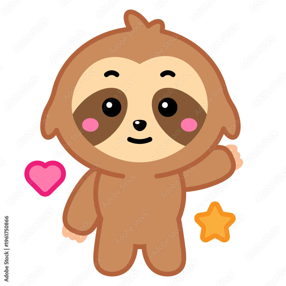 Obraz premium Cute Sloth Illustration