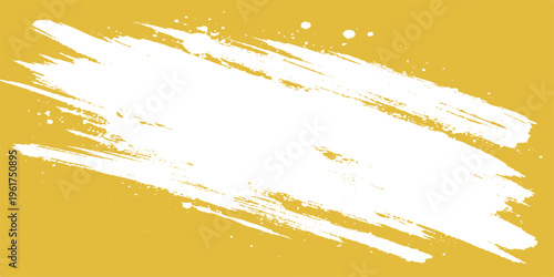 Abstract artistic brushstroke in an elegant mustard hue. capturing a minimalist's touch and abstract aesthetic.