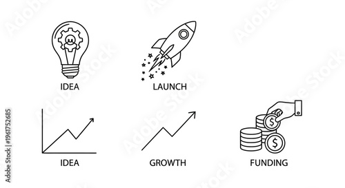 Business Startup Growth Investment Concept.