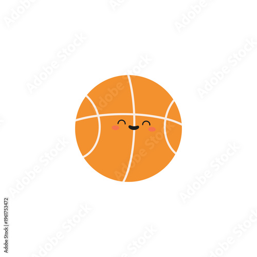 Cute Basketball Sports Illustration