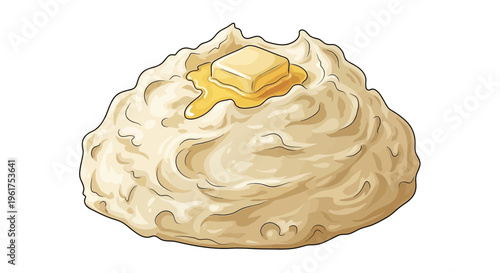 Creamy Mashed Potatoes with Melting Butter