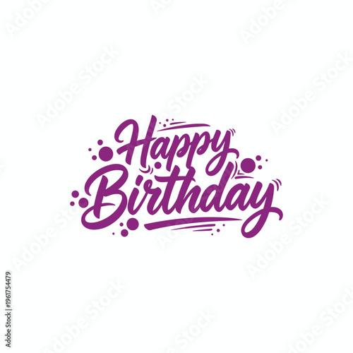 Happy Birthday Celebration Vector with Festive Party Elements