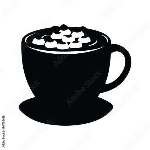 hot cocoa with marshmallows flat style (7).eps