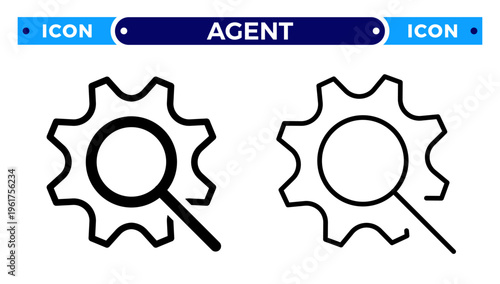 Mobile Online Support and Smartphone Chat Assistance Vector Icon Set