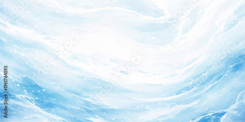 Abstract ethereal sky of fluffy clouds, soft gradients of cerulean blue and a gentle, illuminating glow. This picture evokes a feeling of peace and freedom, like being wrapped in a dream.