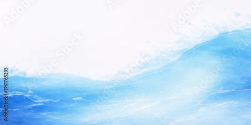 Abstract an ethereal and dreamy aquatic abstract composed of swirling, soft blues and whites evoking the essence of flowing water. the artwork radiates a sense of peace. 