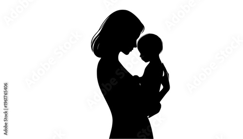 silhouette of pregnant woman