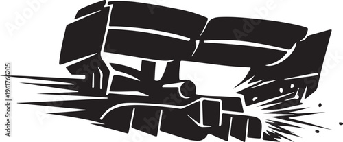 silhouette of aerofoil wing detail high downforce