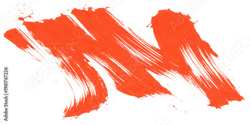 Abstract expressive orange brushstrokes create a dynamic and energetic visual. The textured lines dance across the surface, conveying movement and artistic expression.