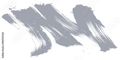 Abstract bold strokes of grey paint on a clean canvas, creating a unique and captivating display of texture, movement and artistic expression. 