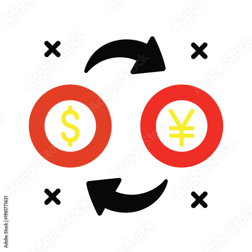 Money transfer glyph icon, quick exchange symbol, trendy solid style, digital payment, fast transaction, banking and finance workflow concept.