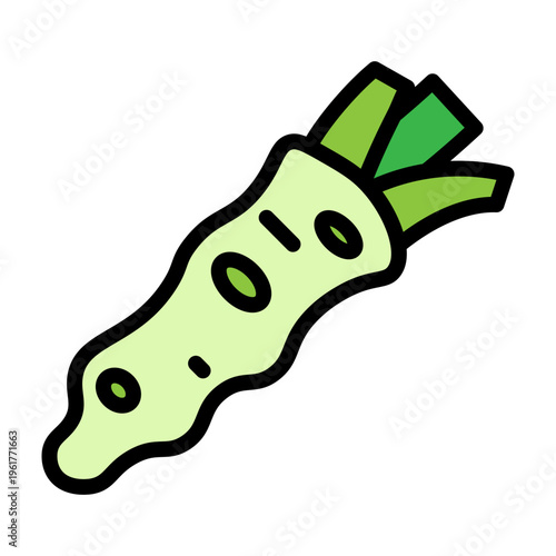 Wasabi Vector Filled Icon Design