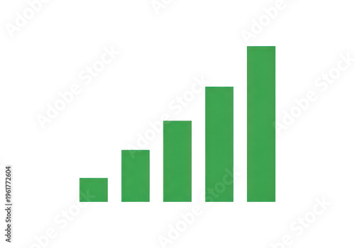 Green bar chart with increasing bars isolated on transparent background Free Download Green bar chart with increasing bars isolated on transparent background - GFXLoad