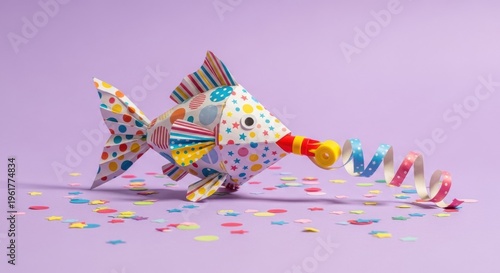 Colorful paper craft theme Festive celebration design Playful prank background Patterned april fools design april fools Wallpaper Background image