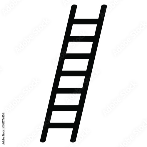 ladder isolated on white
