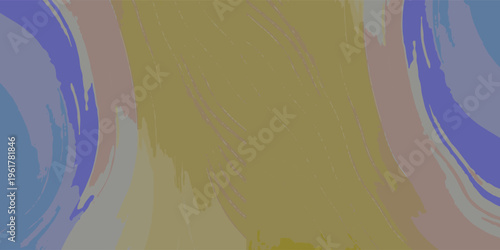 Abstract background with colorful brush strokes and fluid paint texture.