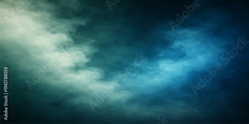 A dramatic summer cloudscape featuring white clouds and dark storm light across a blue sky background captures the changing nature of weather from a bright day to an overcast thunderstorm