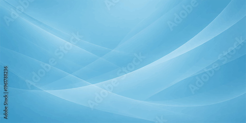 A smooth blue abstract wave background features a flowing curve pattern and soft gradient motion to create a creative fractal design wallpaper