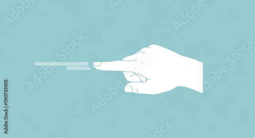 Hand Swiping Left - A Gesture of Dismissal or Navigation.
