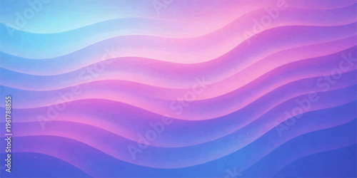 Abstract blue and colorful background with soft waves and light purple swirls creates a bright motion pattern with a violet texture design for a vector wallpaper backdrop