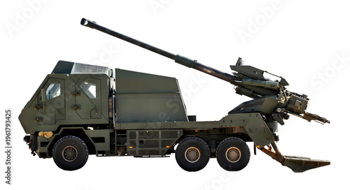 Israeli 155-mm self-propelled artillery mount on a base with an 6x6 wheel arrangement and a gun length of 52 calibers