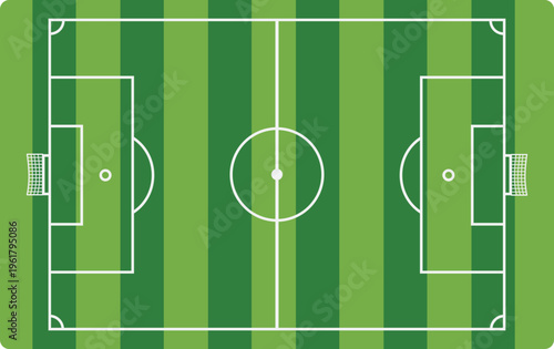 녹색 인조잔디의 축구장