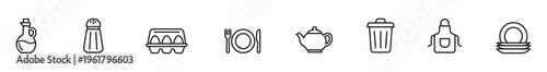 Kitchen icon line icon outline icon cooking symbol food symbol kitchenware household item black and white minimal design simple icon kitchen icon line icon outline icon cooking symbol food symbol