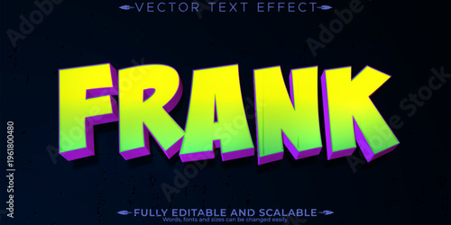 Horror editable text effect, editable zombie and scary text style