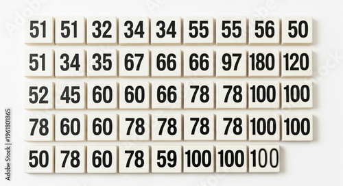 Numerical Tiles - A Collection of Numbers for Educational Purposes.